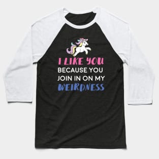 Funny Unicorn quotes Baseball T-Shirt